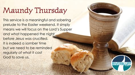 holy thursday prayer for meals
